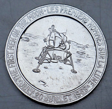 MEDAILLE: MONDLANDUNG 20.07.1969 - ALDRIN, ARMSTRONG, COLLINS, Al, St, Be54