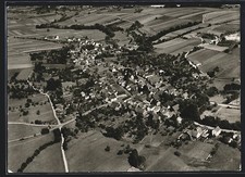 Ansichtskarte Meißner-Vockerode, Gesamtansicht vom Flugzeug aus 