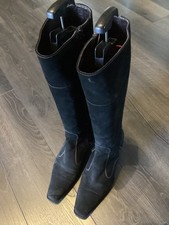 Tolle italienische Langschaft Stiefel, Größe 40, Wildleder