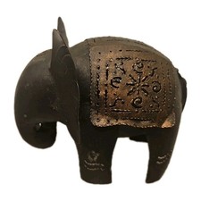 Heine Ashley Brooke Windlicht Elefant Teelicht braun aus Metall Kerzenhalter