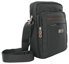 Herren Tasche schwarz Schultertasche Crossover Umhängetasche Messenger Top Size