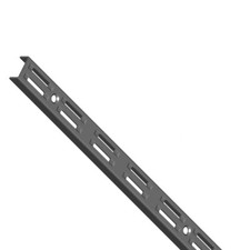 10001-00049= Wandschienen 2-reihig H1000 mm schwarz RA 50 Element System B-Ware