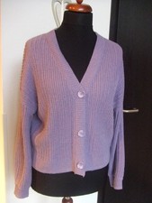 Cardigan Strickjacke L flieder