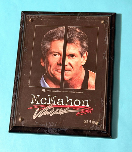 Vince mcmahon wwe plaque - mcmahon,