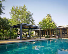 Pavillon Dallas B-Ware 12x16 Grau Gartenpavillon 483x360x296 cm Alu | Canopia