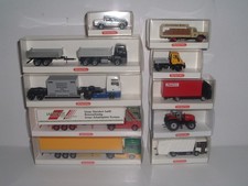 Wiking - Konvolut mit 10 LKW / PKW / Traktor - Modellen, neuwertig in OVP