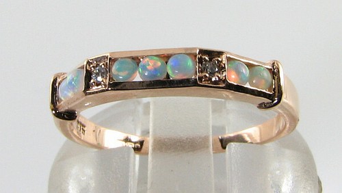 9kt roségold opal - rosÉgold, diamant