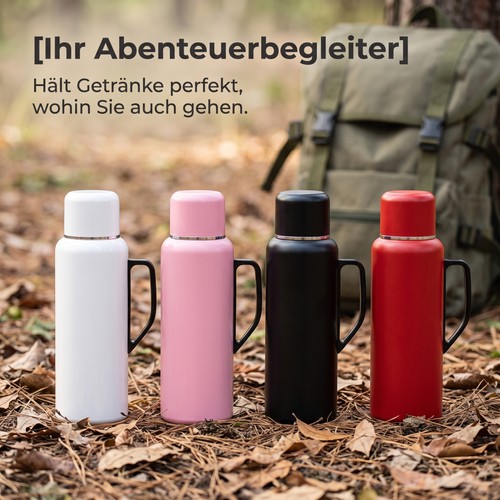 Isolierkanne 850ml mit teesieb - isolierkanne,