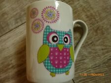 Porzellan  Kaffeebecher Tasse Motiv Eule 10x7cm