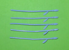 Timpo Toys  5 Indianer Speere hellblau