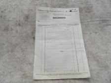 alte Rechnung Fahrrad Elfa Elsterwerda - Biehla C.W.Reichenbach 