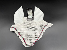 Eskadron Fliegenhaube / Ohrenkappe WB – Weiß – Neu & OVP – Rot-Schwarz-Weiß Kord