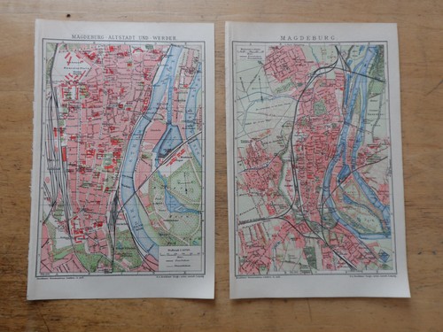 Orig lithographie - 2x, orig.(1908)