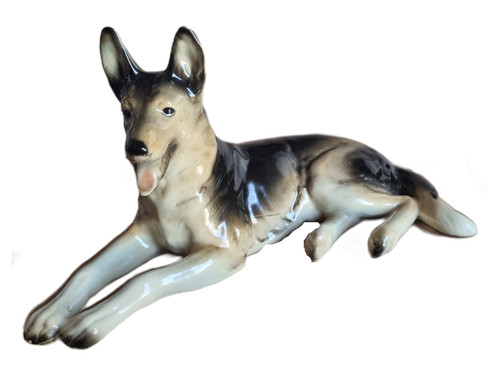 Schäferhund liegend