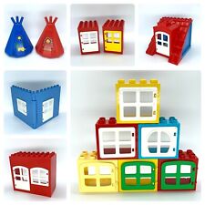 LEGO Duplo Haus Fenster Türen Dach Gebäude Stall Bauernhof Wände Turm Zelt