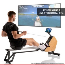 HAMMER Wasser Rudergerät RowTech NorsK, klappbar, Rudermaschine für zu Hause