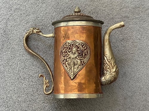 Kupfer kanne mit drachen - kupfer-kanne,