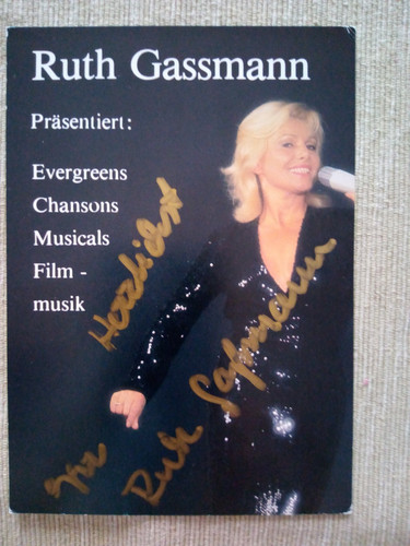Ruth gassmann autogrammkarte - ruth,