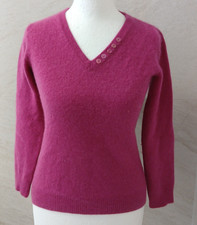 Cashmere Pullover, Laura di Sarpi, Größe S, magenta/pink