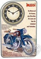 Oldtimer Wanduhr Motiv NSU Maxi 175 Geschenk Motorrad