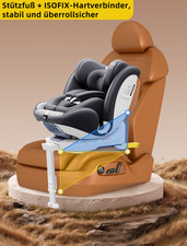 Fourward Baby Autositz mit ISOFIX 360° Drehbar 5-Punkt-Gurt, 40-150cm 0-12 Jahre