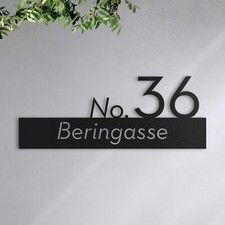Hausnummer mit Straßennamen -