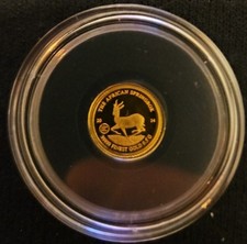 Goldmünze Springbock 0,5g