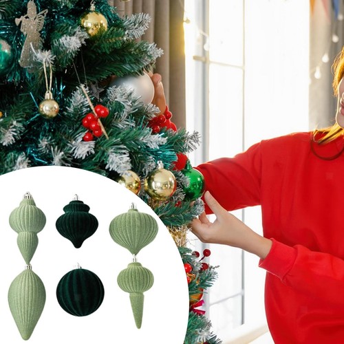 Samt-Weihnachtsornament-Set