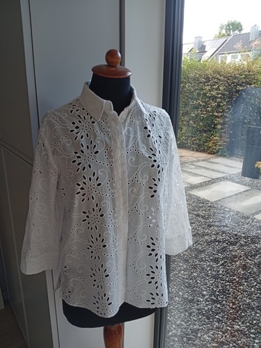 Zara damen bluse weiss - bluse, gr.m