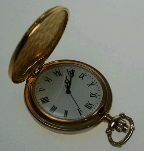 Goldene quarz taschenuhr - goldene,