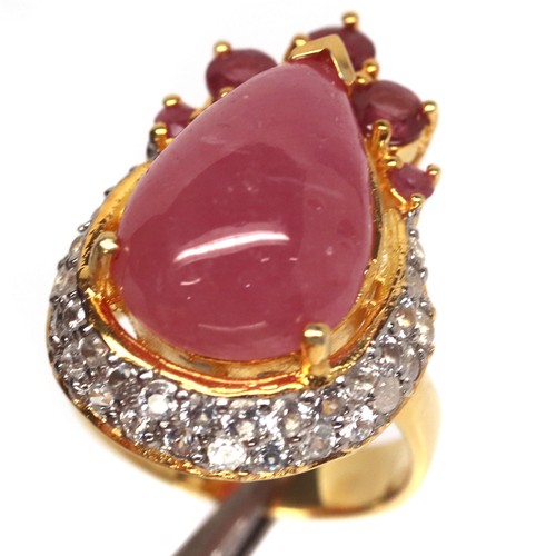 Png rubin zirkon ring 925 - rubin,