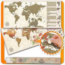 Rubbel Weltkarte - Vintage