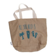 Vichy, Strandtasche, Damen, Beige/Blau, 34, 10, 34 cm #oQG