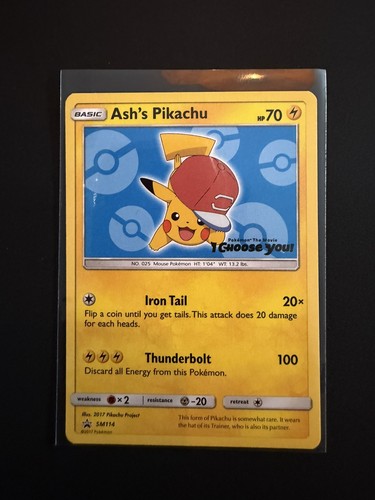 Ash pikachu sm114 promo - pikachu,