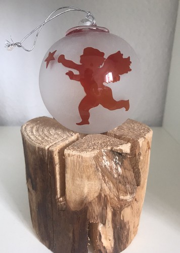 Glas weihnachtskugel - glas,