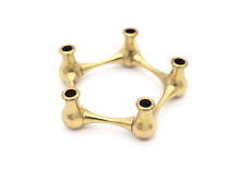 Jens Quistgaard Dänischer Kerzenhalter Kerzenständer aus Messing 5-flammig 60er