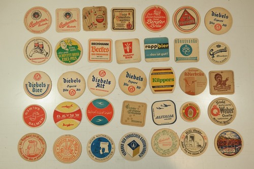Konvolut alte bierdeckel - alte,