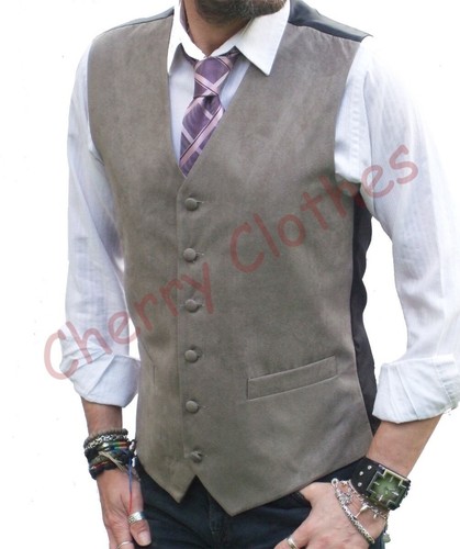 Herren kunstleder taupe nerz - kunstleder, taupe/nerz