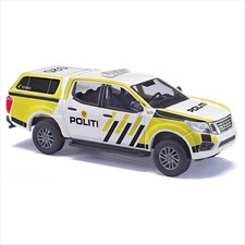 Busch 53730 Nissan Navara mit Hardtop (2015) "Politi (Norwegen)" 1:87/H0 NEU/OVP