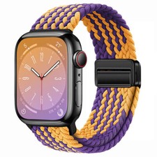 Magnet Nylon Sport Loop Armband für Apple Watch Series 4 5 6 7 8 9 10 + Ultra 2