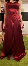 Kleid festlich Brautjungfer Jungendweihe Konfirmation Gr 34 Abendkleid bordeaux