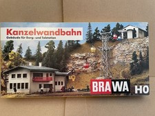 (S-5) Brawa 6290 H0 1:87 Seilbahn Kanzelwandbahn Berg- u. Talstation OVP