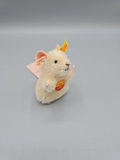 Steiff Mohair Maus Piff weiß 032134 10cm KFS mit Etikett 2003