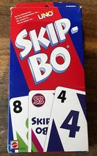 Mattel Skip-Bo Karten Kartenspiel rot blau Alte Version (2010)