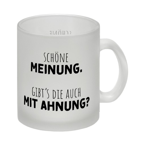 Klugscheißer glas tasse - klugscheißer, mit