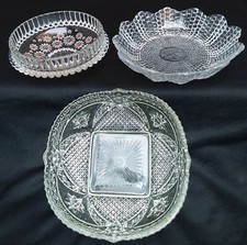 2 x Glasschüssel,1x Kristall  verschiedene,Schüssel,Obstschüssel,Schale A 1078