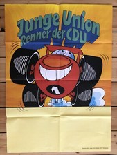 CDU Junge Union Plakat  70er Jahre ORIGINALDRUCK DinA1