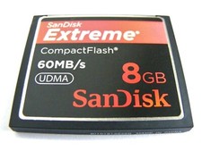 ,, 8GB Compact Flash Card Extreme UDMA ( 8 GB CF Karte ) SanDisk gebraucht ,,