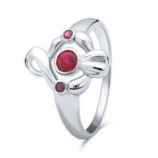 Solitärring Vogel Schwan 925