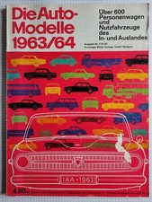Die Auto-Modelle 1963/64